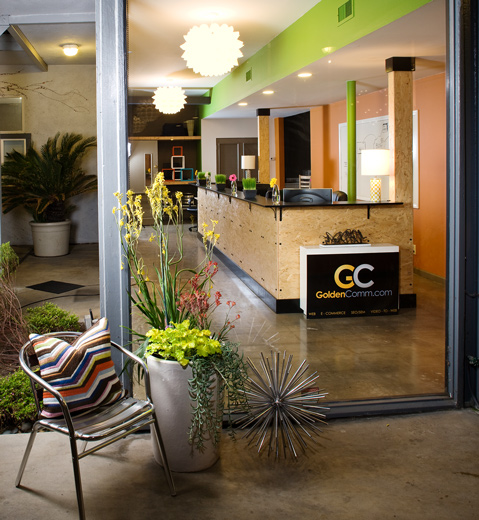 Interactive firm lobby interior design
